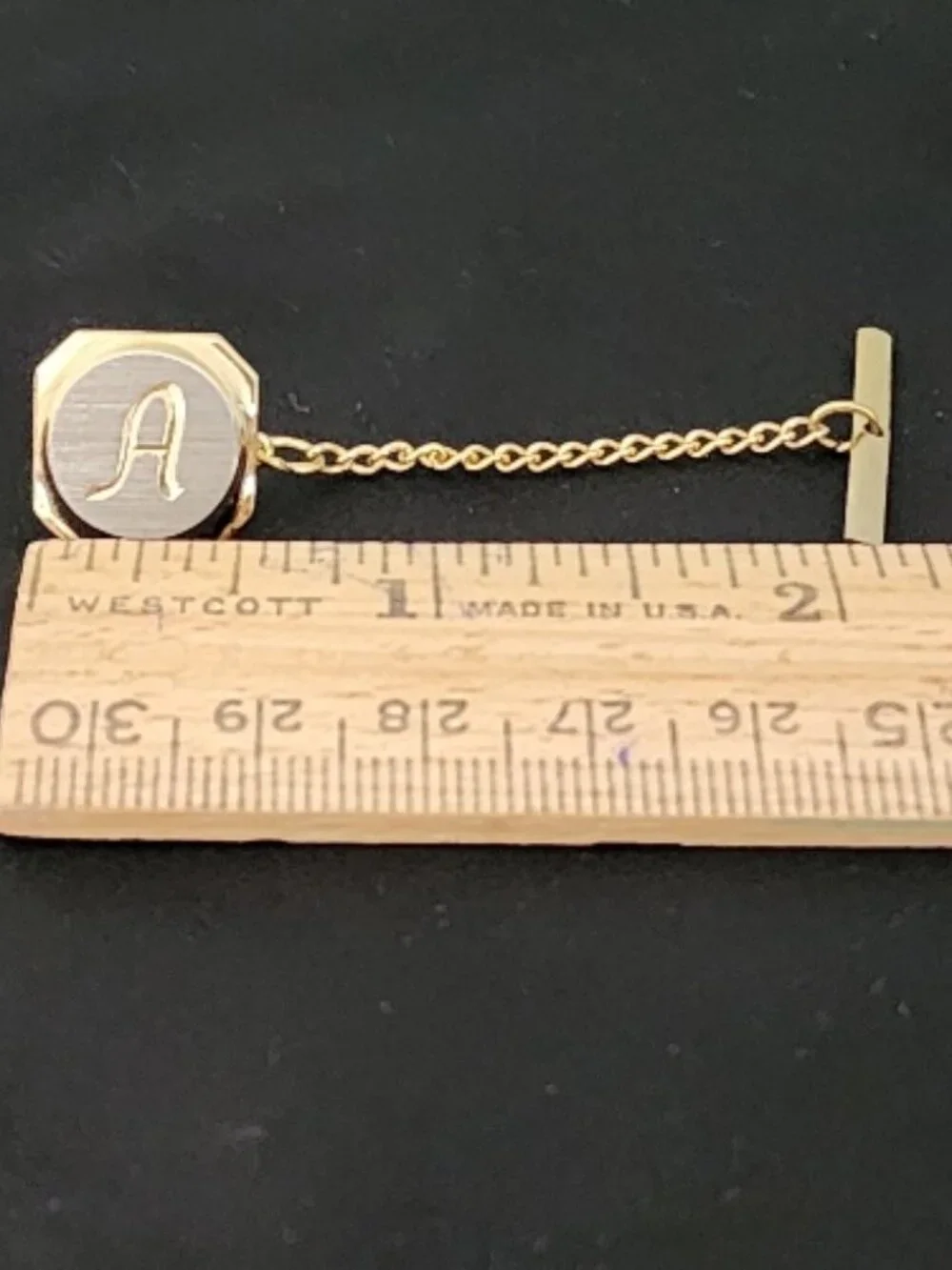 Vintage Gold-Tone Monogram 